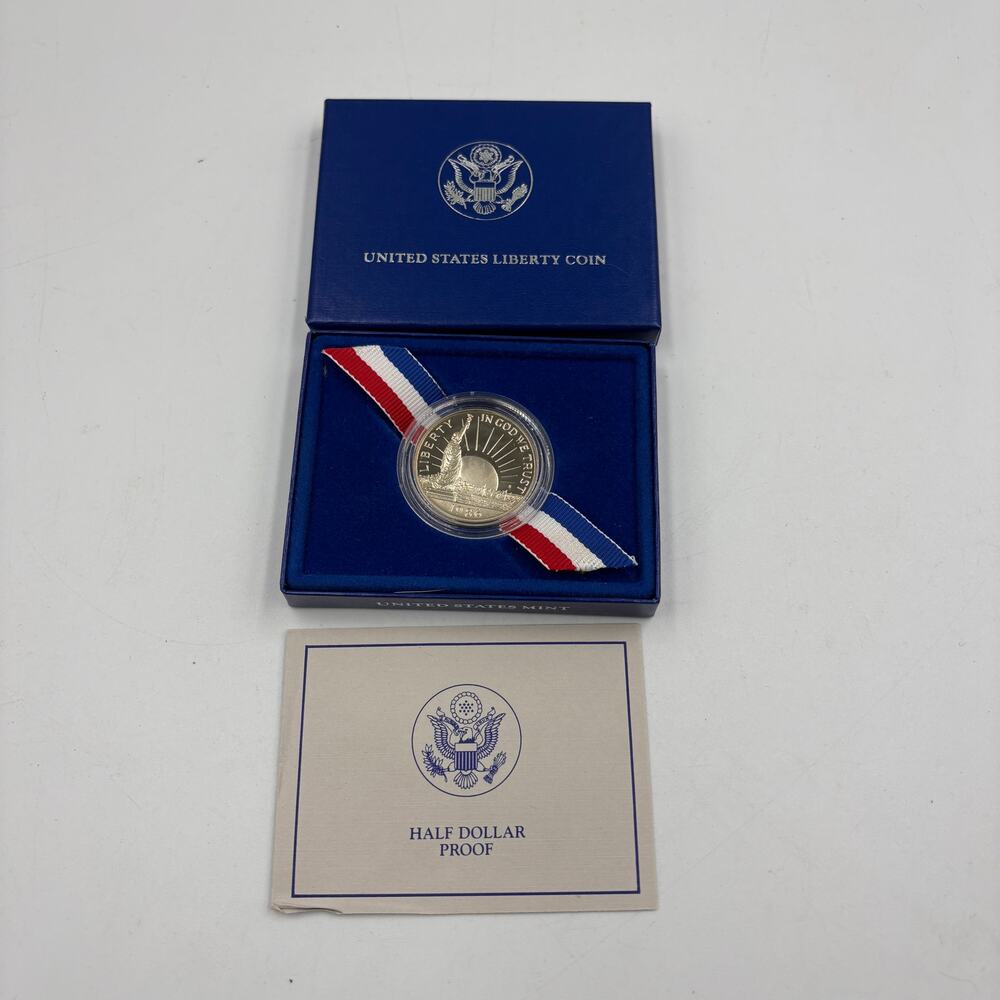 1986-S Statue of Liberty Commemorative Clad Half Dollar Mint in Box